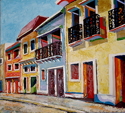 Painting--Oil-CityscapeOld San Juan