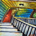 Painting--Oil-CityscapeFront Porch