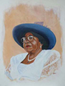 Lady In Blue Hat