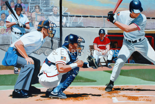 Painting-Waiting for the Ball