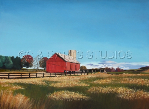 Painting-Virginia Farm I