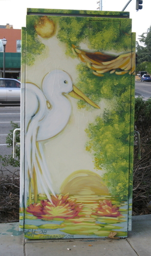 Painting-Botanical-Egret Side 2