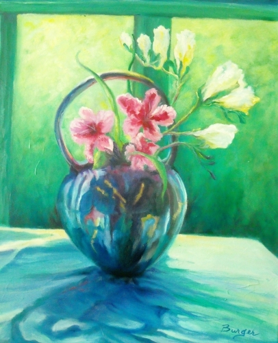 Painting-Oil-By The Window