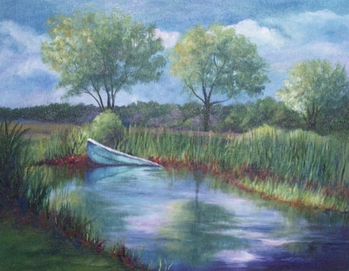 Painting-Oil-Waiting
