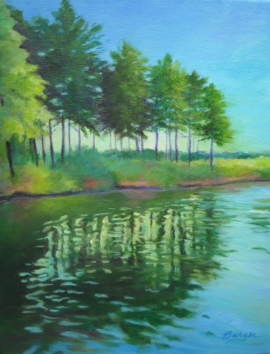 Painting-Acrylic-By The Lake