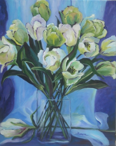 Painting-Acrylic-Spring Tulips
