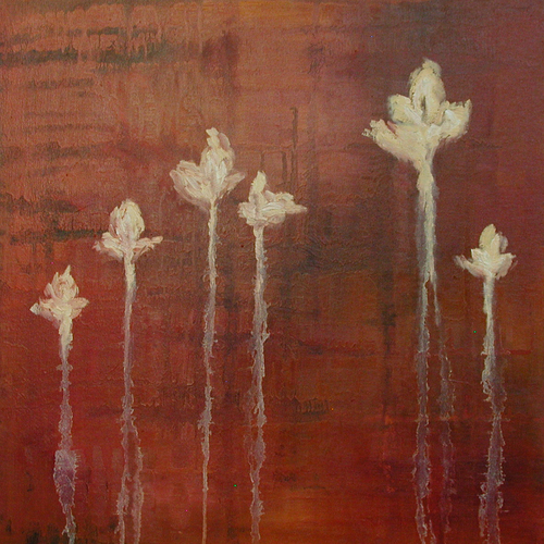Painting-Floral-Six Simple Irises