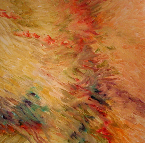 Painting-rushing waters