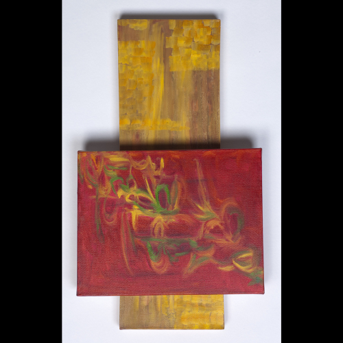 Painting-Abstract-Splash of Red  