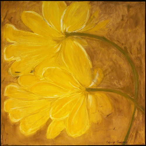 Painting-Pair of Yellow Jonquils