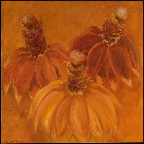 Painting-Floral-Mexican Hat Flowers