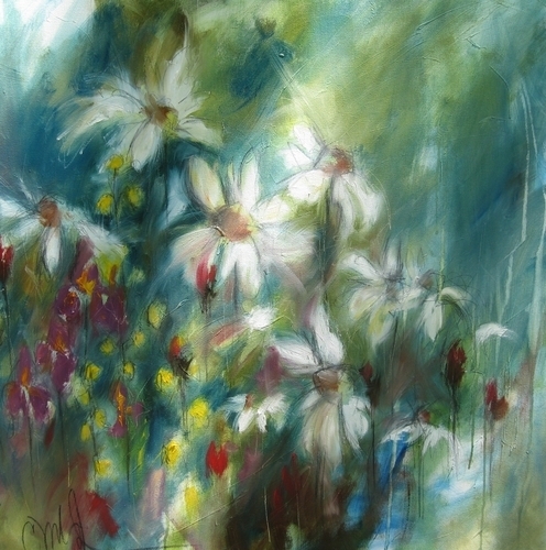 Painting-Abstract-Evening Flower Party