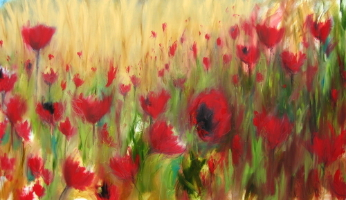 Painting-Abstract-Poppies