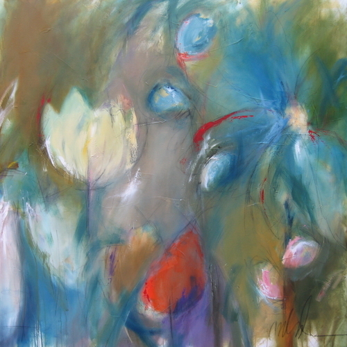 Painting-Abstract-Geometry of a Bouquet