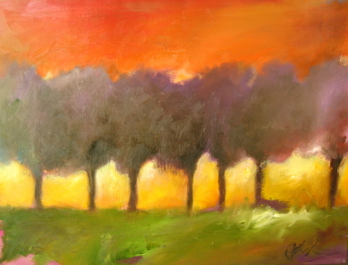 Painting-Abstract-Plum Forest