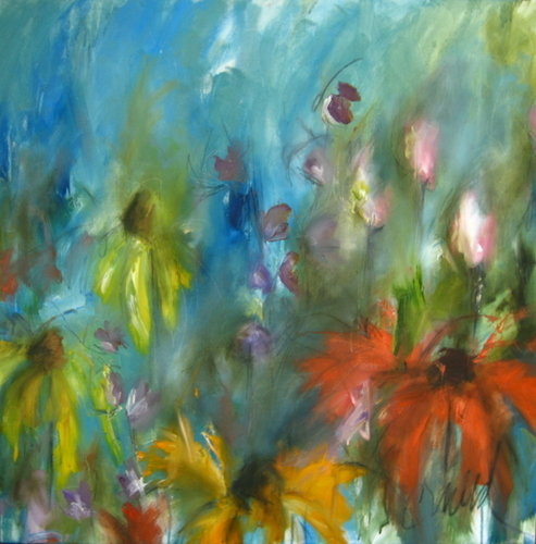 Painting-Abstract-Chaos in the Garden