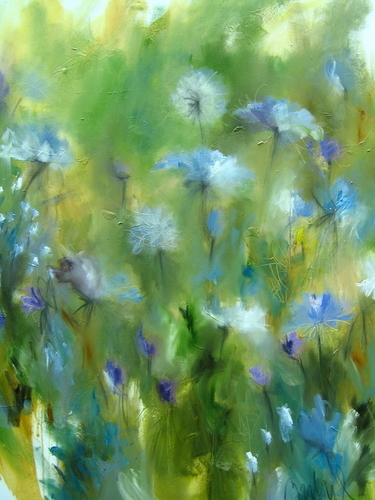 Painting-Floral-Azure Field