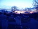 Carolina Gonzalez Yustas - Photography cementery, graveyard, blue, sunset, trees, landscape - Photography