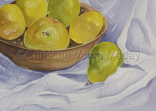 Wood Bowl and Fruit