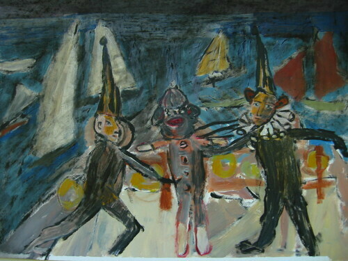 Harbor%20Scene%3Cbr%3ETugging%20the%20Monkey (large view)