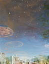 Painting--Oil-CityscapeBotanical View
