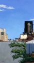 Painting--Oil-CityscapeBlue Sky Green