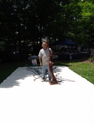 1:00 pm  Subject:  Harold Gubinstsky, Sculptor, Location:  Flea Market, Woodstock, NY