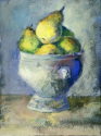 The White Bowl Gouache 5, framed and matted