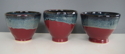Ceramics--Stoneware-FunctionalRaspberry & Blue Black Bowls