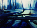 Painting--Oil-LandscapeBlue Forest (After the Burn)