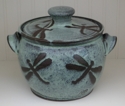 Ceramics--Stoneware-FunctionalDragonfly Sourdough Crock