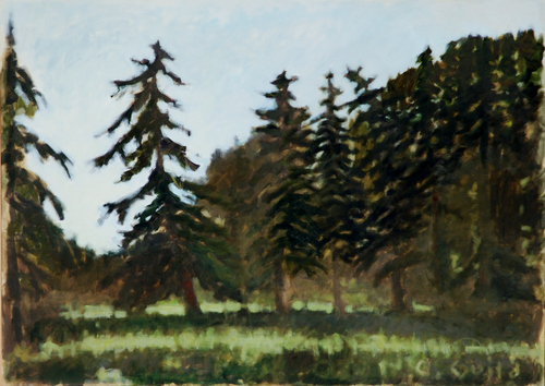 Painting-Landscape-Dark Forest