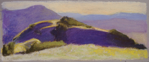 Drawing-Purple Curtis Canyon