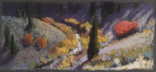 Drawing-Red Point River Curve