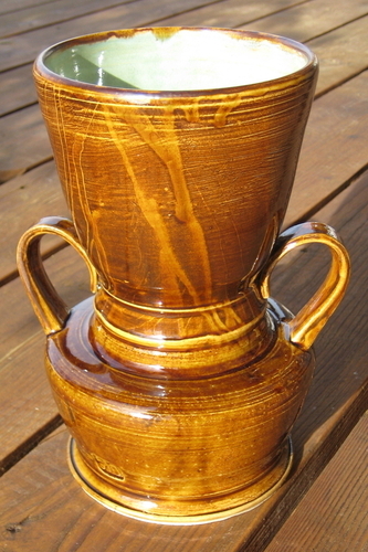 Ceramics-Short Turkish Amber Vase
