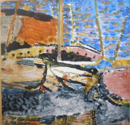 Print Making-Impressionism-Boats Impressions Sold