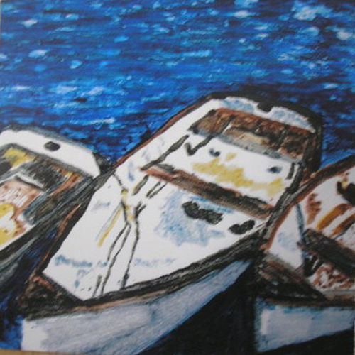 Print Making-Impressionism-Harbor Dinghes