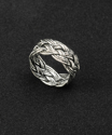 Jewelry--Noble Metals-Rings and BraceletsTurk's Head Silver Oxidized Ring