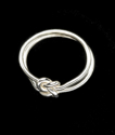 Jewelry--Noble Metals-Rings and BraceletsTrue Love knot ring