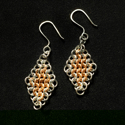 Jewelry--Noble Metals-Earrings2 Tone European 4-in-1 Earrings