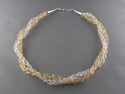 Jewelry--Noble Metals-NecklacesGold and Silver 5 Star Knit Necklace