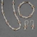 Jewelry--Noble Metals-Lockets & PendantsByzantine Set with Gold Knots