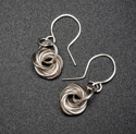 Jewelry--Noble Metals-EarringsMobius 2 tone Earrings