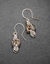 Jewelry--Noble Metals-EarringsByzantine Earrings with Gold Knots