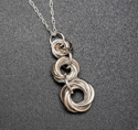 Jewelry--Noble Metals-Lockets & PendantsMobius 3 stack Pendant