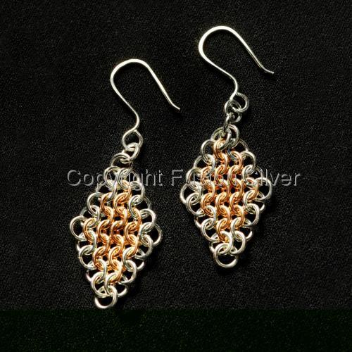 Jewelry-Earrings-2 Tone European 4-in-1 Earrings