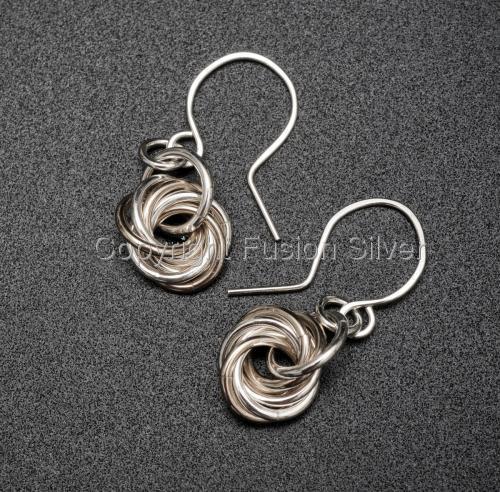 Jewelry-Earrings-Mobius 2 tone Earrings