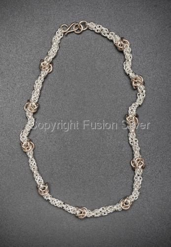 Jewelry-Necklaces-Byzantine Necklace with Gold Knots