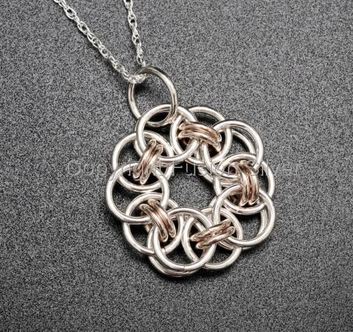 Jewelry-Lockets & Pendants-Helm 2 tone Pendant - Large