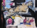 Painting--Acrylic-AbstractLouie on Fire